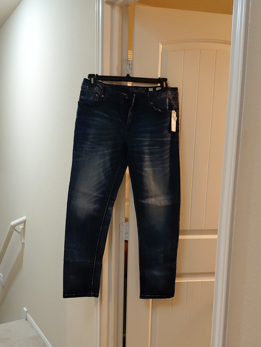 Women's Miss Me Dark Blue Washed Jeans